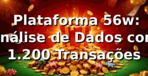 📊 Plataforma 56w: Análise de Dados com 1.200 Transações